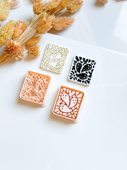 Floating Ghost Clay Cutter: Halloween Polymer Clay Earrings