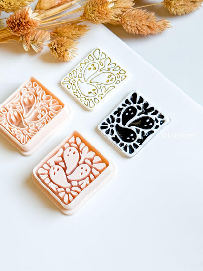 Floating Ghost Clay Cutter: Halloween Polymer Clay Earrings