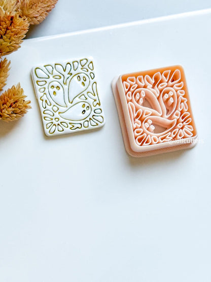 Floating Ghost Clay Cutter: Halloween Polymer Clay Earrings