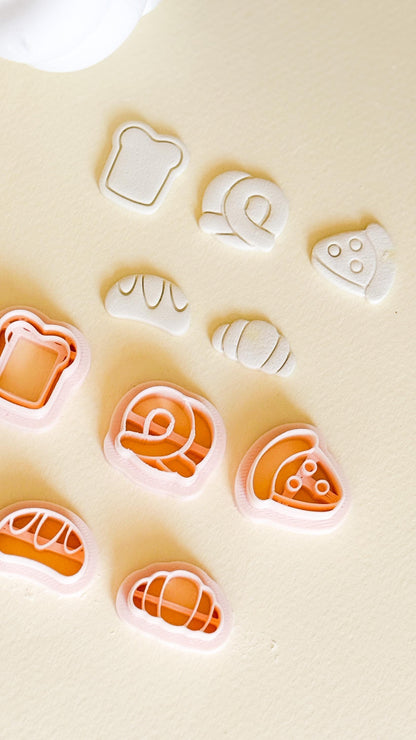 Bakery Bites Clay Cutter Set: Miniature Food Jewelry Molds