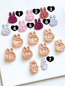 Furry Monster Bunny Clay Cutter: Spooky Charms, Earrings, Keychains