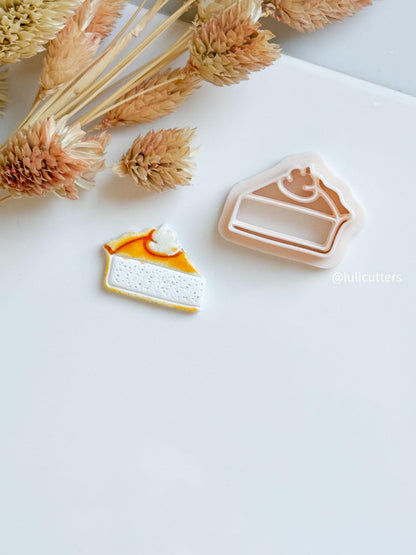 Pumpkin Pie Slice Clay Cutter: Fall Jewelry Mold, Polymer Clay Tool
