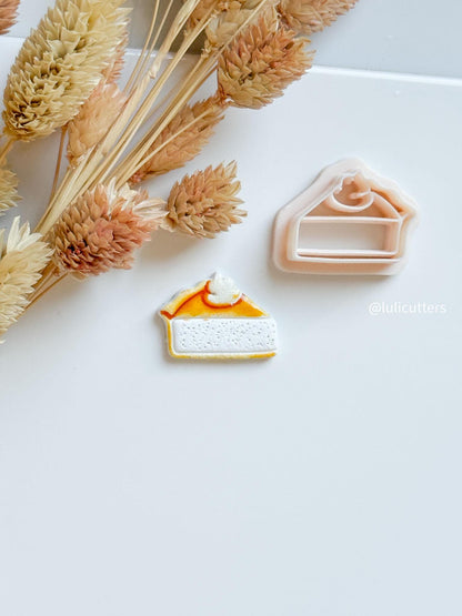 Pumpkin Pie Slice Clay Cutter: Fall Jewelry Mold, Polymer Clay Tool