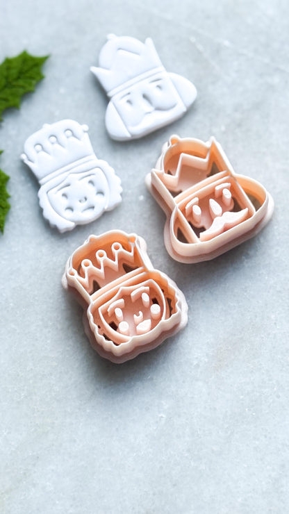 Whimsical King or Queen Clay Cutter: Polymer Clay Jewelry Tool