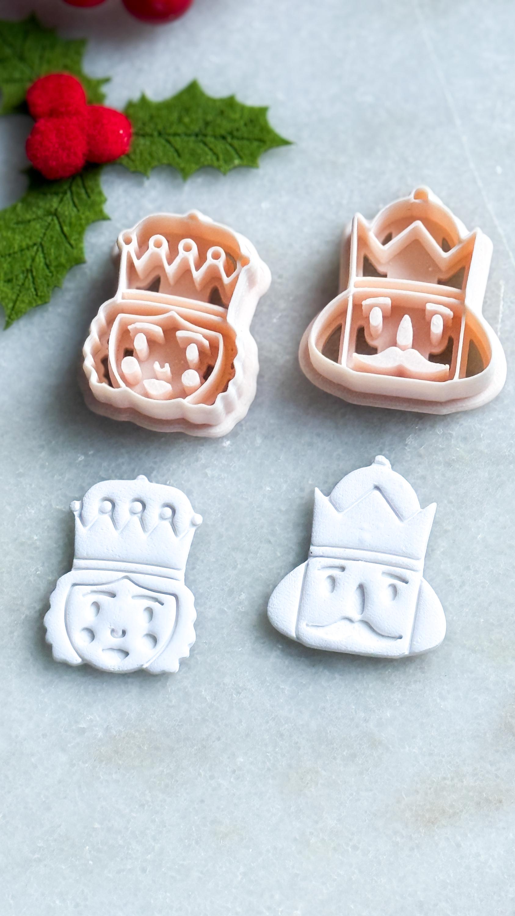 Whimsical King or Queen Clay Cutter: Polymer Clay Jewelry Tool