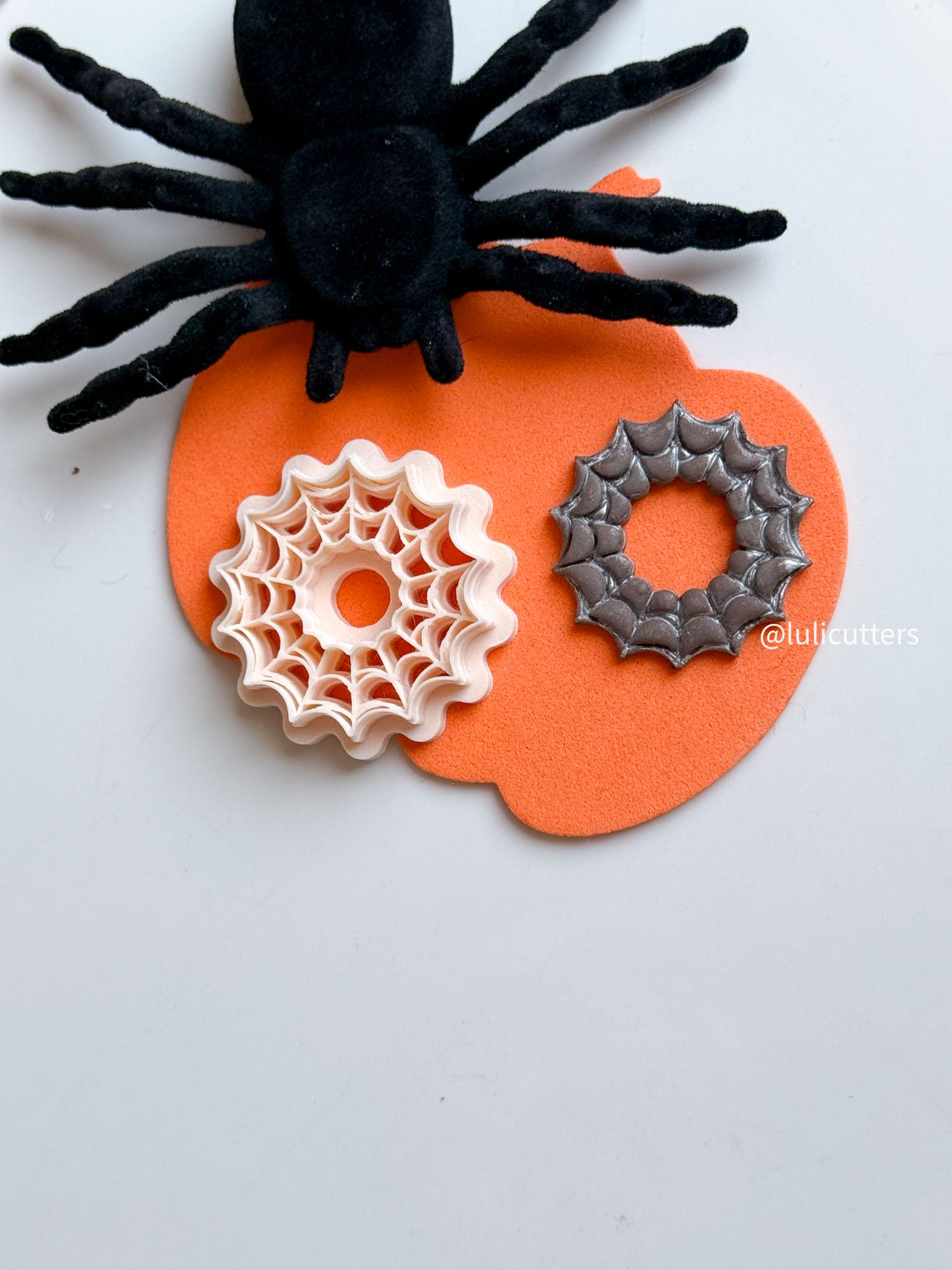 Spiderweb Polymer Clay Cutter: Halloween Earring & Charm Jewelry