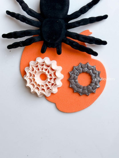 Spiderweb Polymer Clay Cutter: Halloween Earring & Charm Jewelry