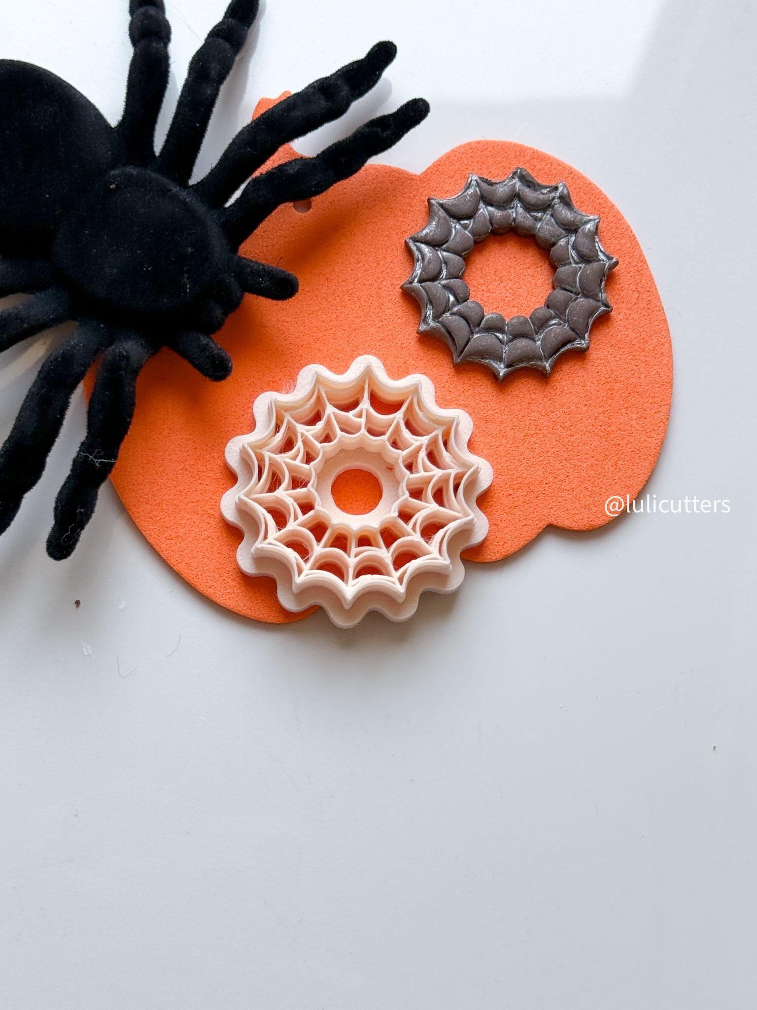 Spiderweb Polymer Clay Cutter: Halloween Earring & Charm Jewelry