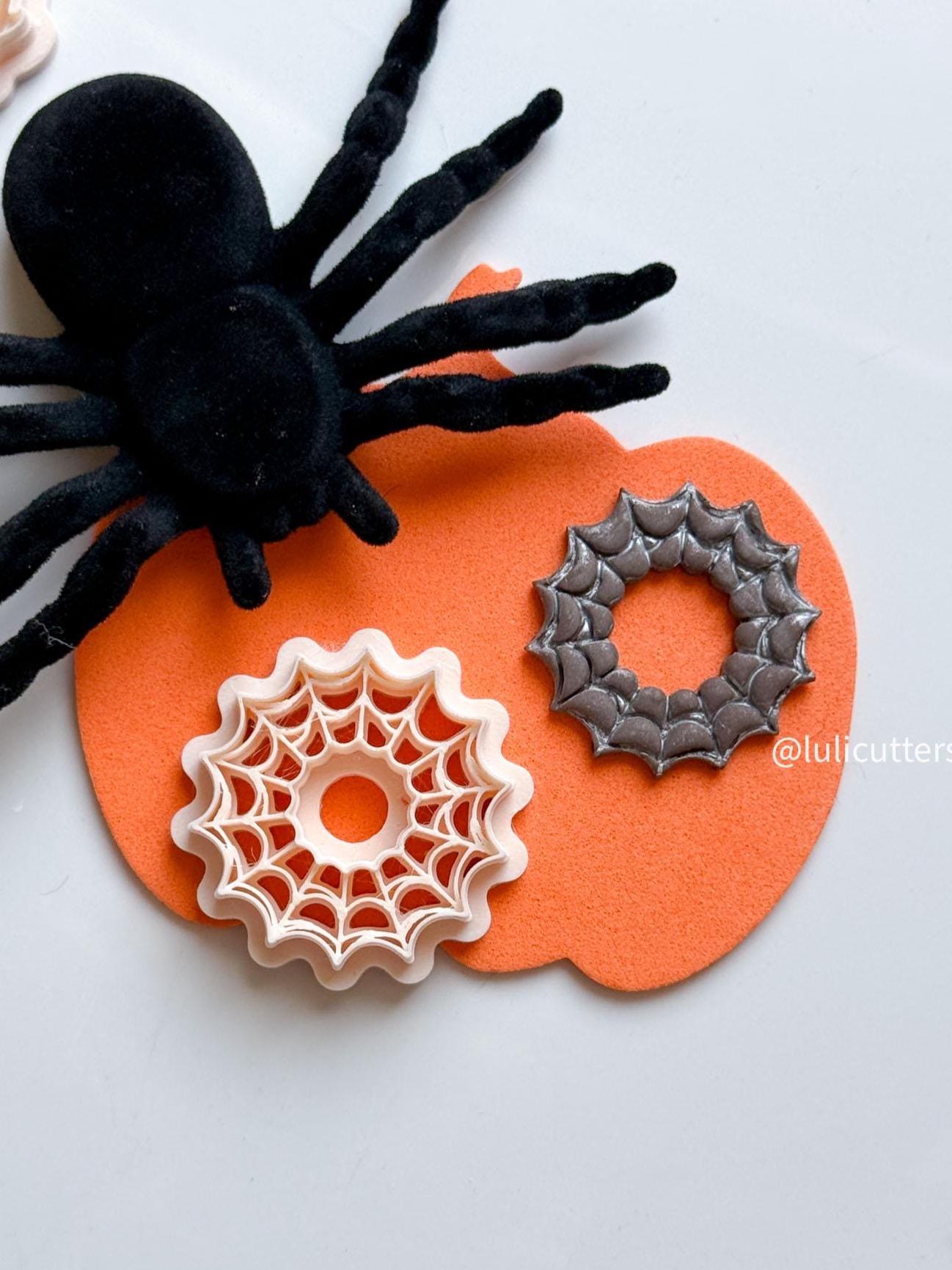 Spiderweb Polymer Clay Cutter: Halloween Earring & Charm Jewelry