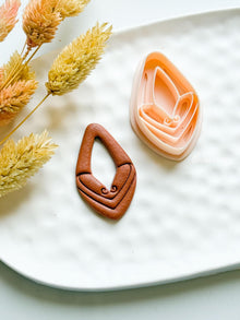 Lotus Teardrop Clay Cutter: Polymer Clay Earring, Boho Jewelry Designs