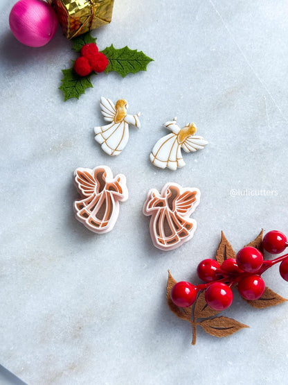 Angel Clay Cutter: Winged Polymer Clay Tool for Holiday Jewelry