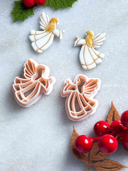 Angel Clay Cutter: Winged Polymer Clay Tool for Holiday Jewelry