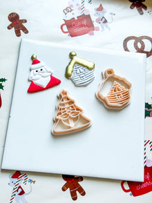Winter Fairy Santa & Winter House Polymer Clay Cutter Set Christmas Ornament Jewelry Making Supplies