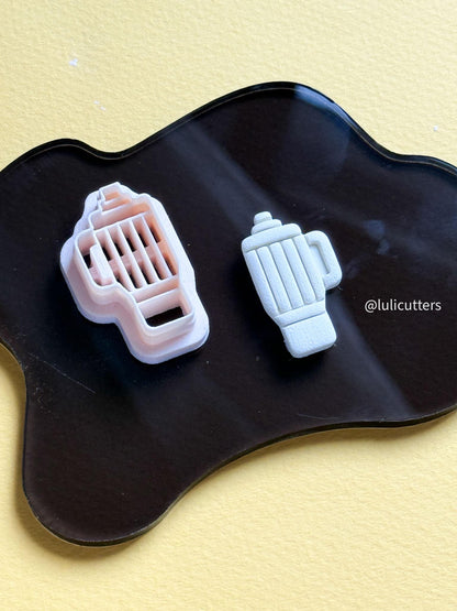 Pencil Tumbler Clay Cutter: Polymer Clay Mold for Earrings & Charms