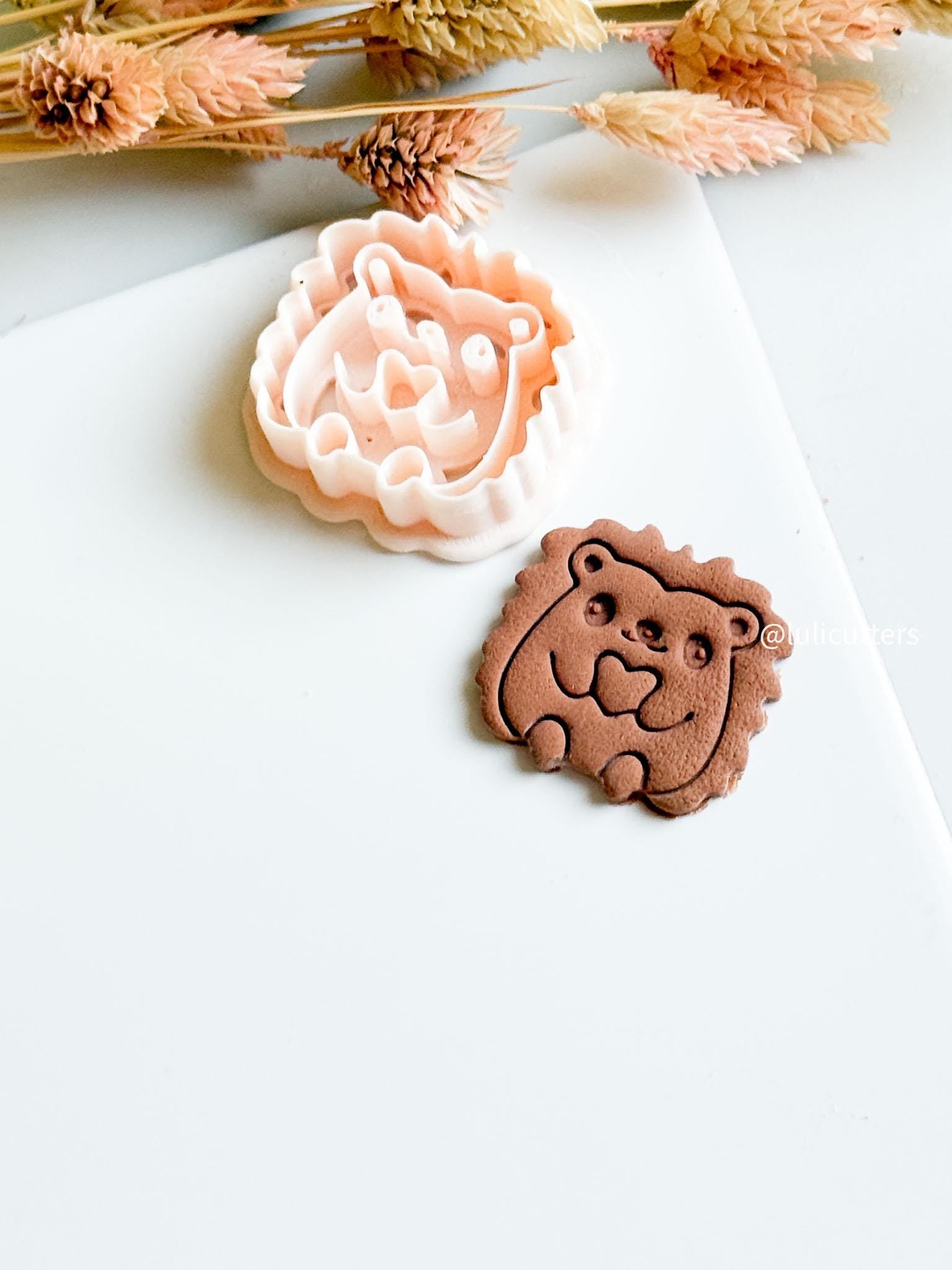 Hedgehog Clay Cutter Set: Kawaii Jewelry, Charm & Craft Designs