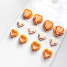 Layered Heart Polymer Clay Cutter Set: Scalloped & Plain Frames
