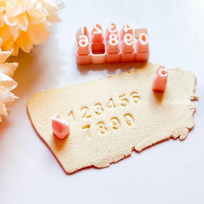 Polymer Clay Alphabet Stamp Set Complete Letter Imprint Cutters