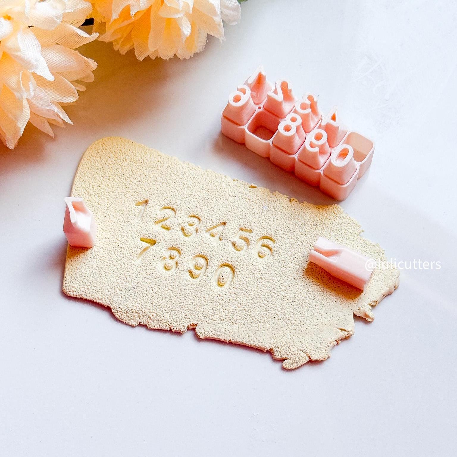 Polymer Clay Alphabet Stamp Set Complete Letter Imprint Cutters