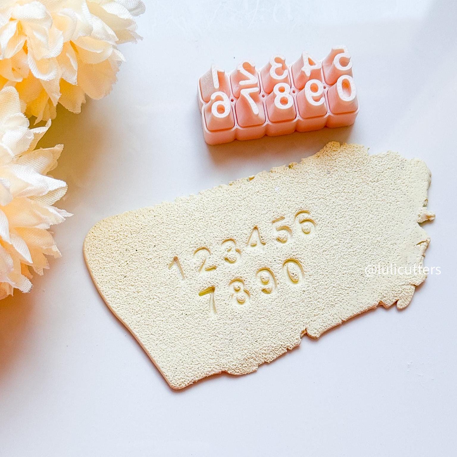 Polymer Clay Alphabet Stamp Set Complete Letter Imprint Cutters