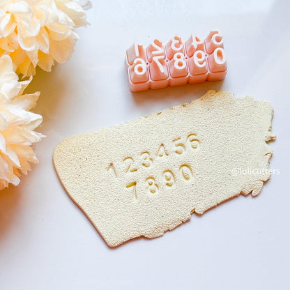 Polymer Clay Alphabet Stamp Set Complete Letter Imprint Cutters