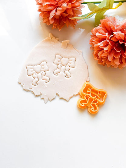 Heart Bow Polymer Clay Cutter: Earring Making Tool