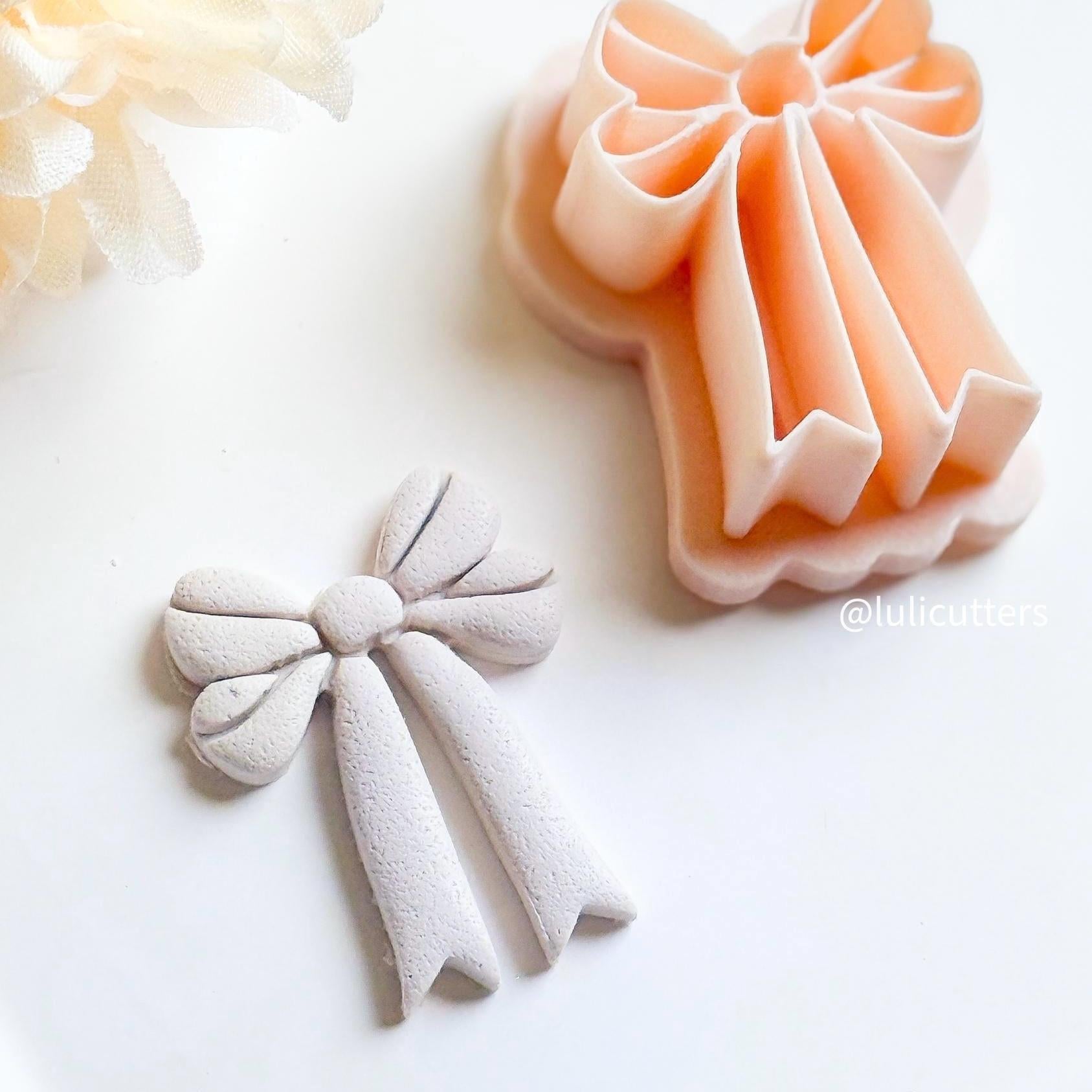 Long Tail Bow Polymer Clay Cutter Elegant Ribbon Earring Making Tool
