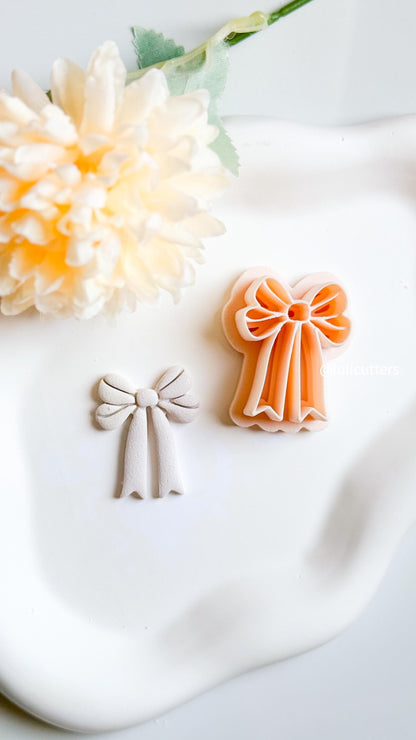 Long Tail Bow Polymer Clay Cutter Elegant Ribbon Earring Making Tool