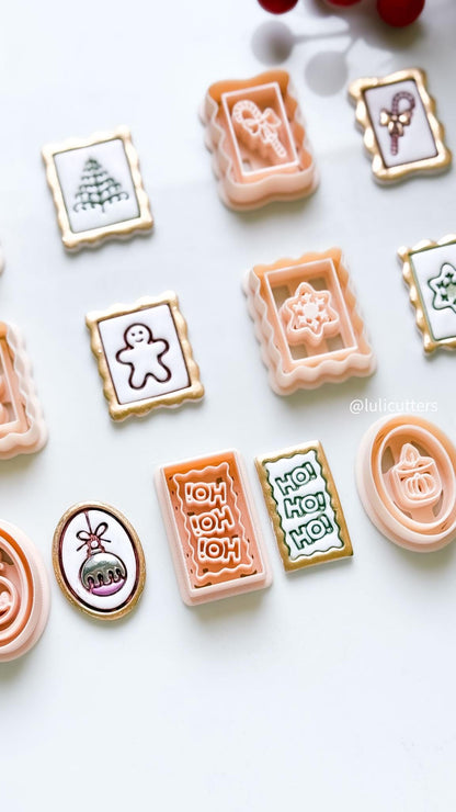 Christmas Polymer Clay Cutters: Gingerbread, Snowflake, Ornament