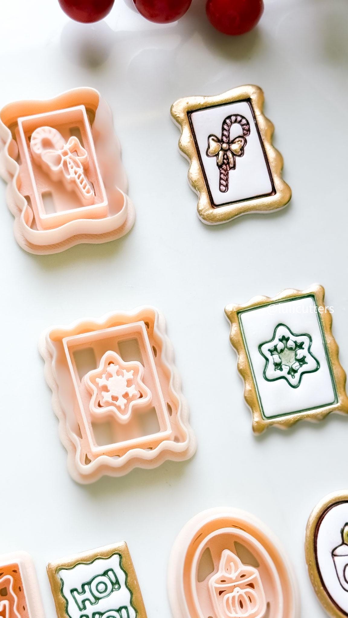 Christmas Polymer Clay Cutters: Gingerbread, Snowflake, Ornament