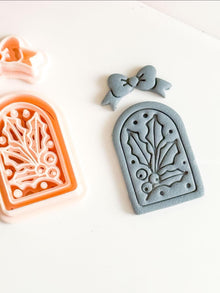 Holly Leaves Polymer Clay Cutter Christmas Arch Dangle Earring Jewelry Tool