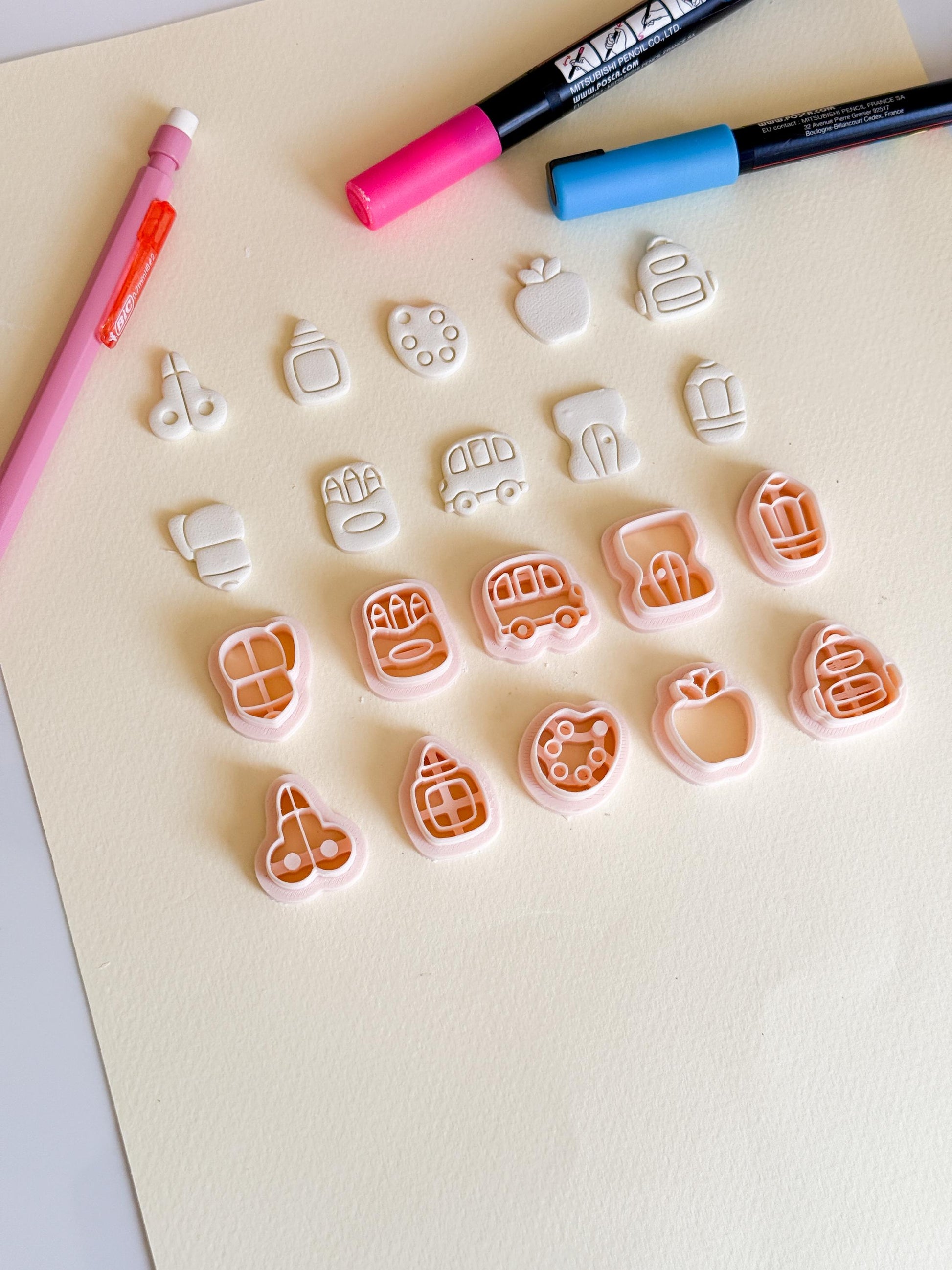 Back to School Clay Cutters: Polymer Clay Earring Making Tools