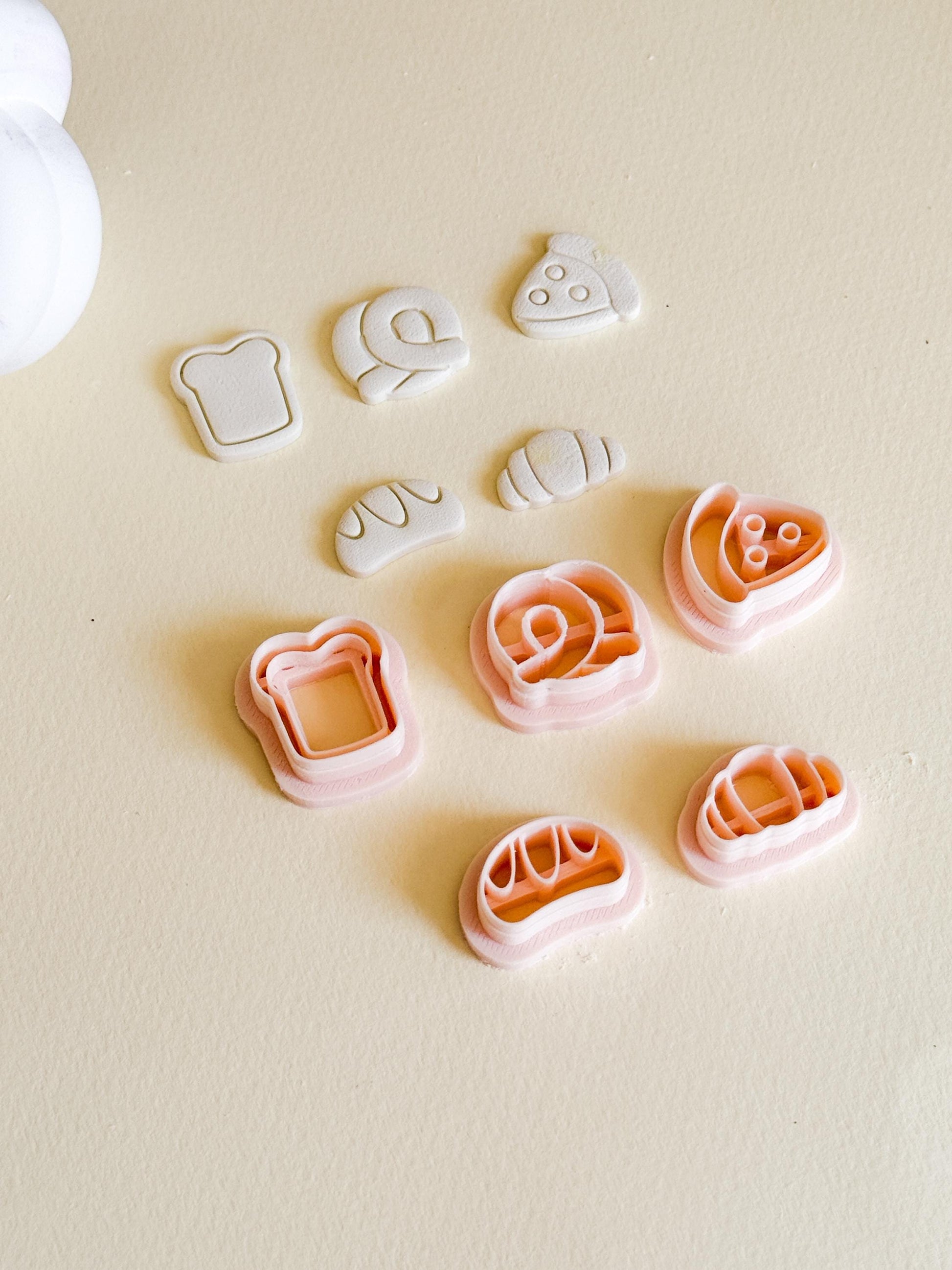Bakery Bites Clay Cutter Set: Miniature Food Jewelry Molds
