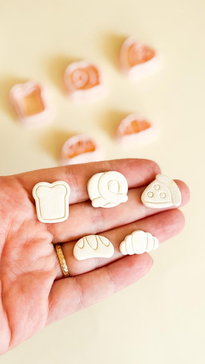 Bakery Bites Clay Cutter Set: Miniature Food Jewelry Molds