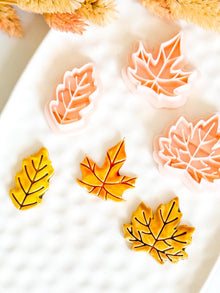 Autumn Leaf Clay Cutters: Oak & Maple Polymer Clay Jewelry