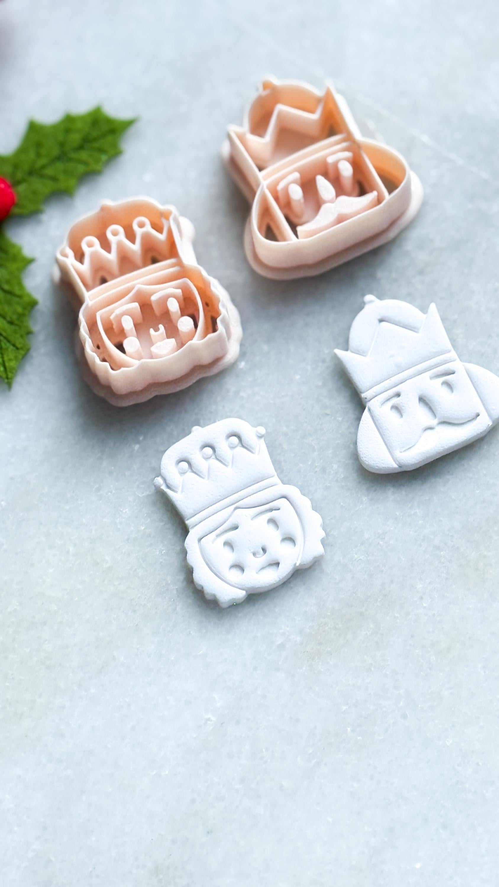 Whimsical King or Queen Clay Cutter: Polymer Clay Jewelry Tool