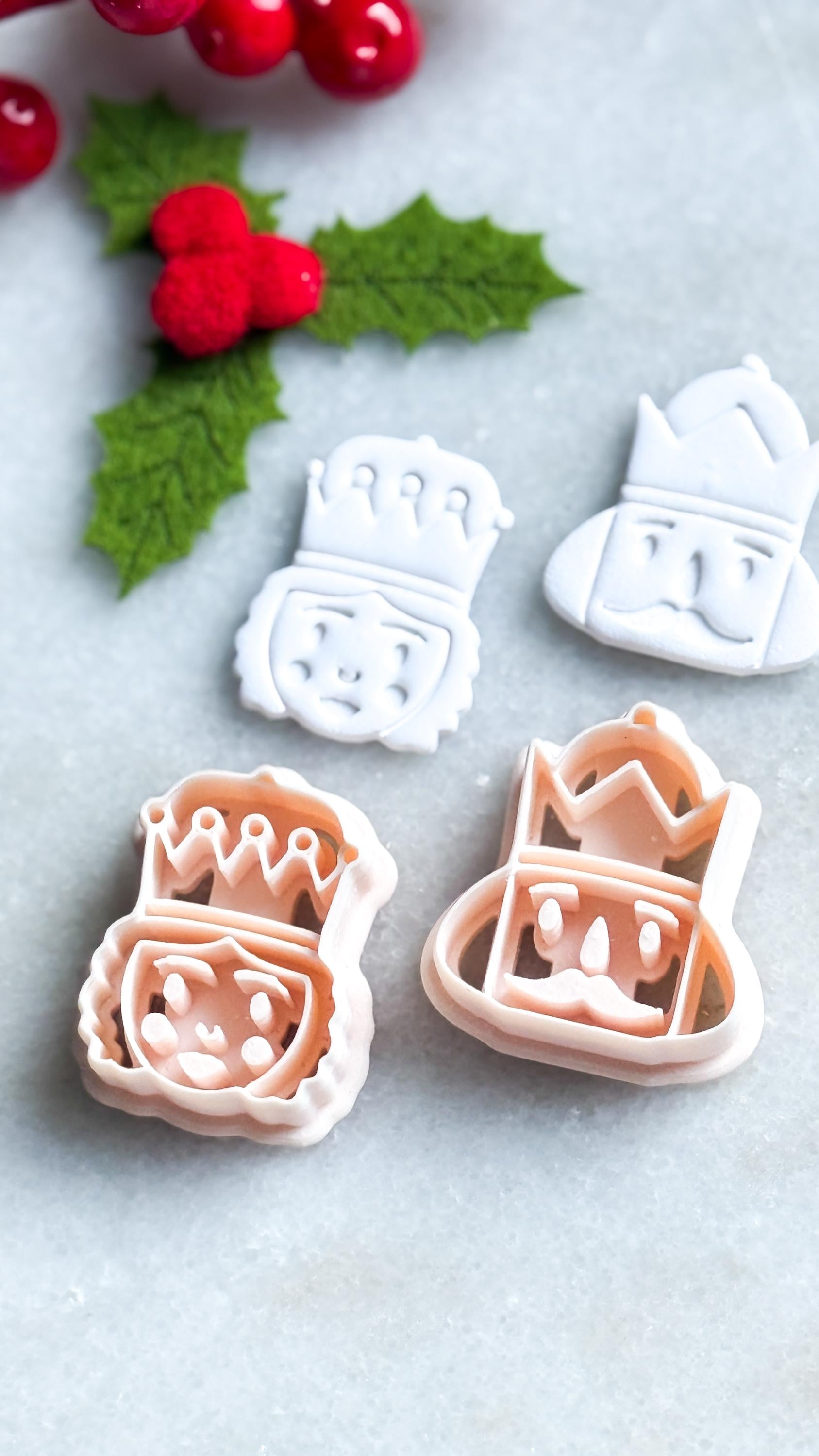 Whimsical King or Queen Clay Cutter: Polymer Clay Jewelry Tool