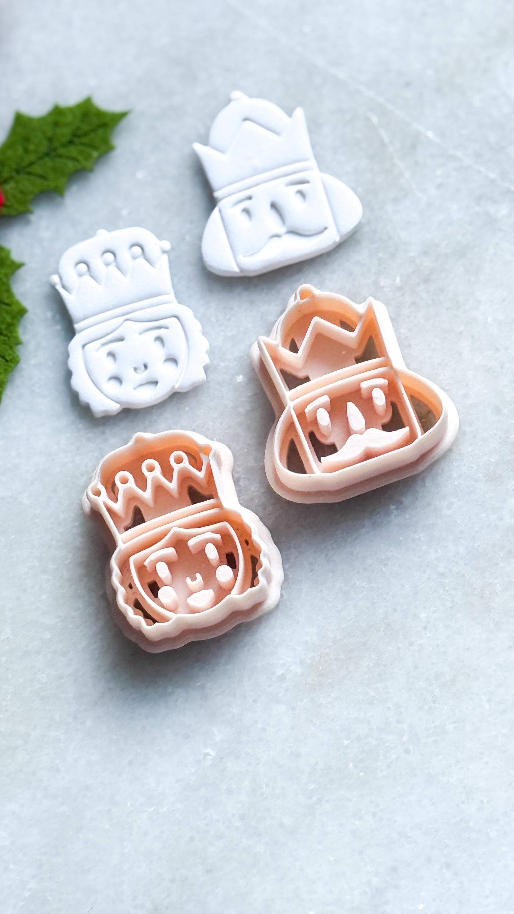 Whimsical King or Queen Clay Cutter: Polymer Clay Jewelry Tool