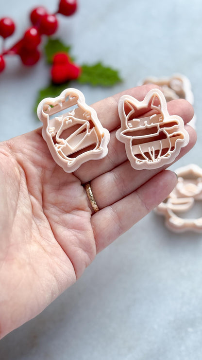 Animal with Knife Polymer Clay Cutters, Spooky Jewelry (25-45mm)