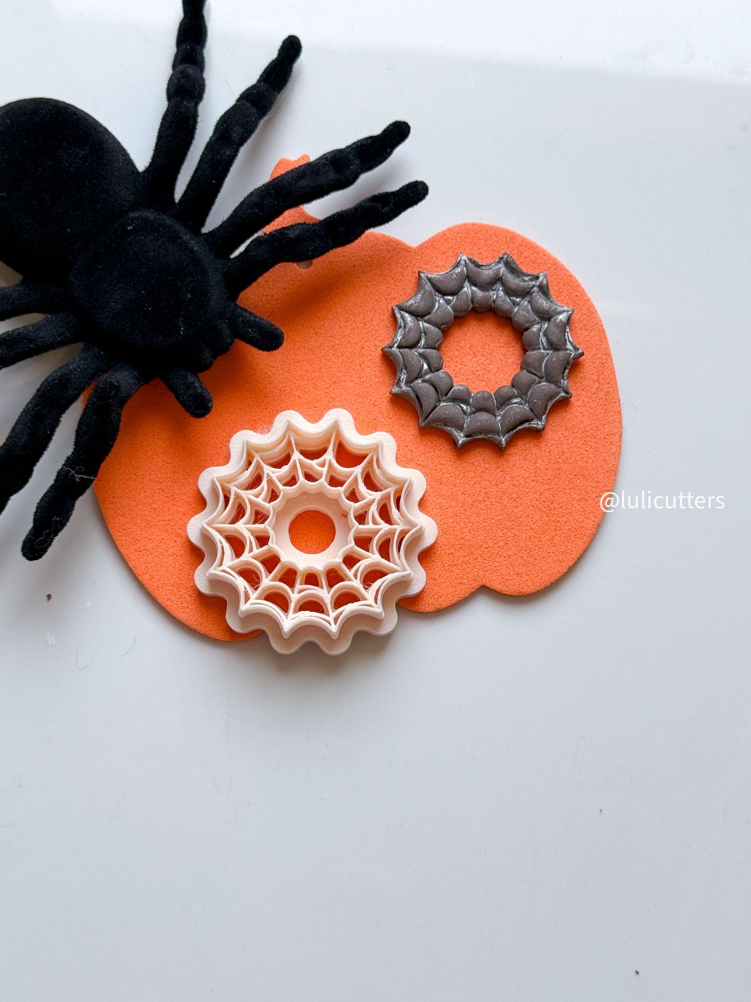 Spiderweb Polymer Clay Cutter: Halloween Earring & Charm Jewelry