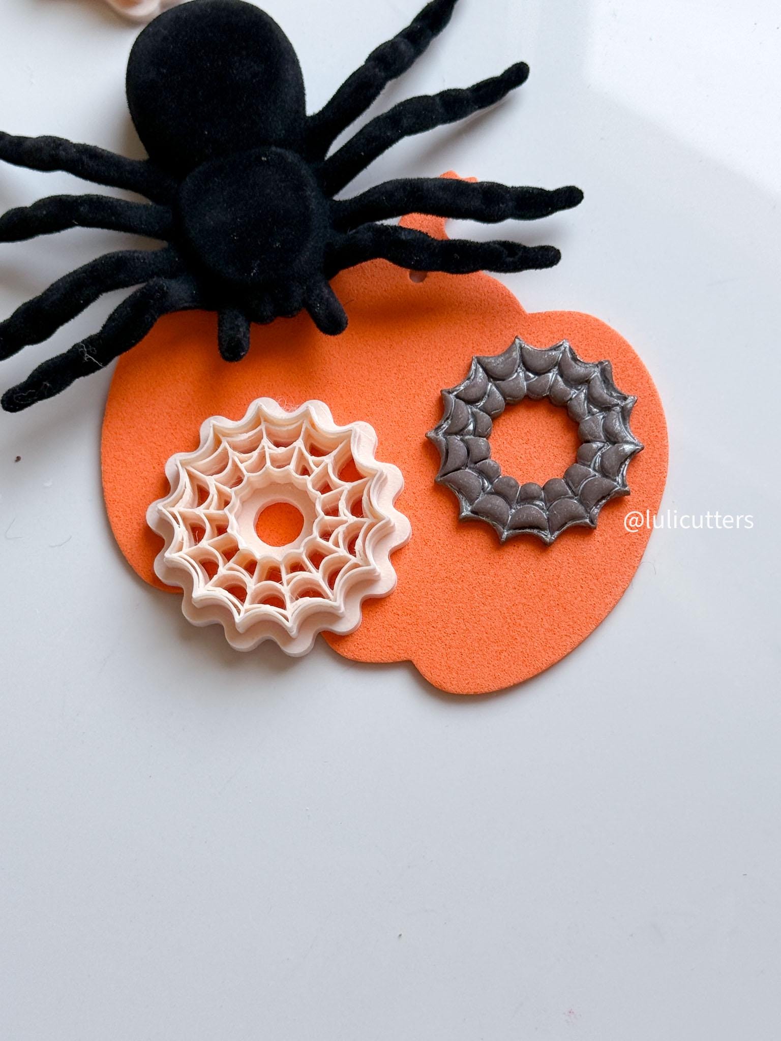 Spiderweb Polymer Clay Cutter: Halloween Earring & Charm Jewelry
