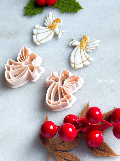 Angel Clay Cutter: Winged Polymer Clay Tool for Holiday Jewelry