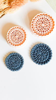 Mandala Floral Polymer Clay Cutter Earrings, Jewelry and Ornaments