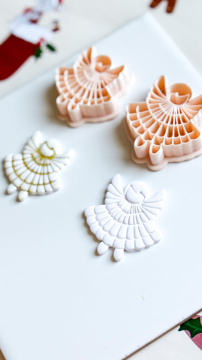 Christmas Angel Polymer Clay Cutter Set: Holiday Jewelry Making
