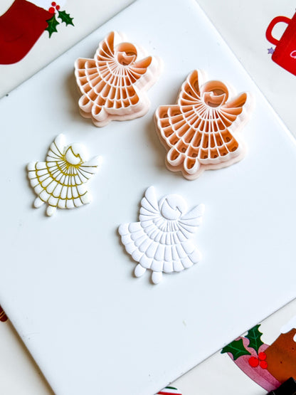 Christmas Angel Polymer Clay Cutter Set: Holiday Jewelry Making