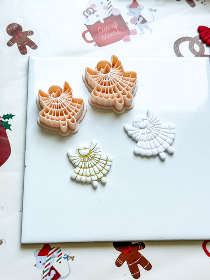 Christmas Angel Polymer Clay Cutter Set: Holiday Jewelry Making