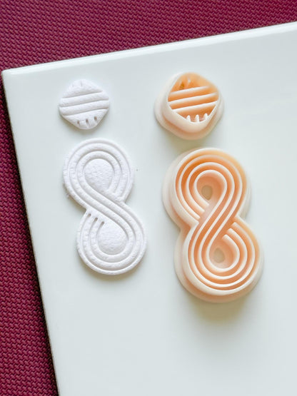 Infinity Dangle Earring Polymer Clay Cutter Set Jewelry Making Tools