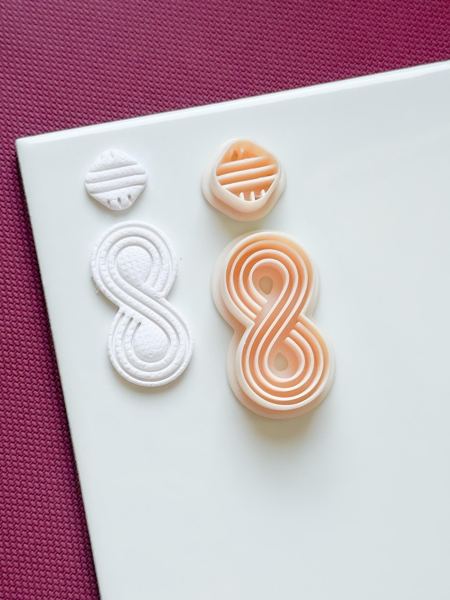 Infinity Dangle Earring Polymer Clay Cutter Set Jewelry Making Tools