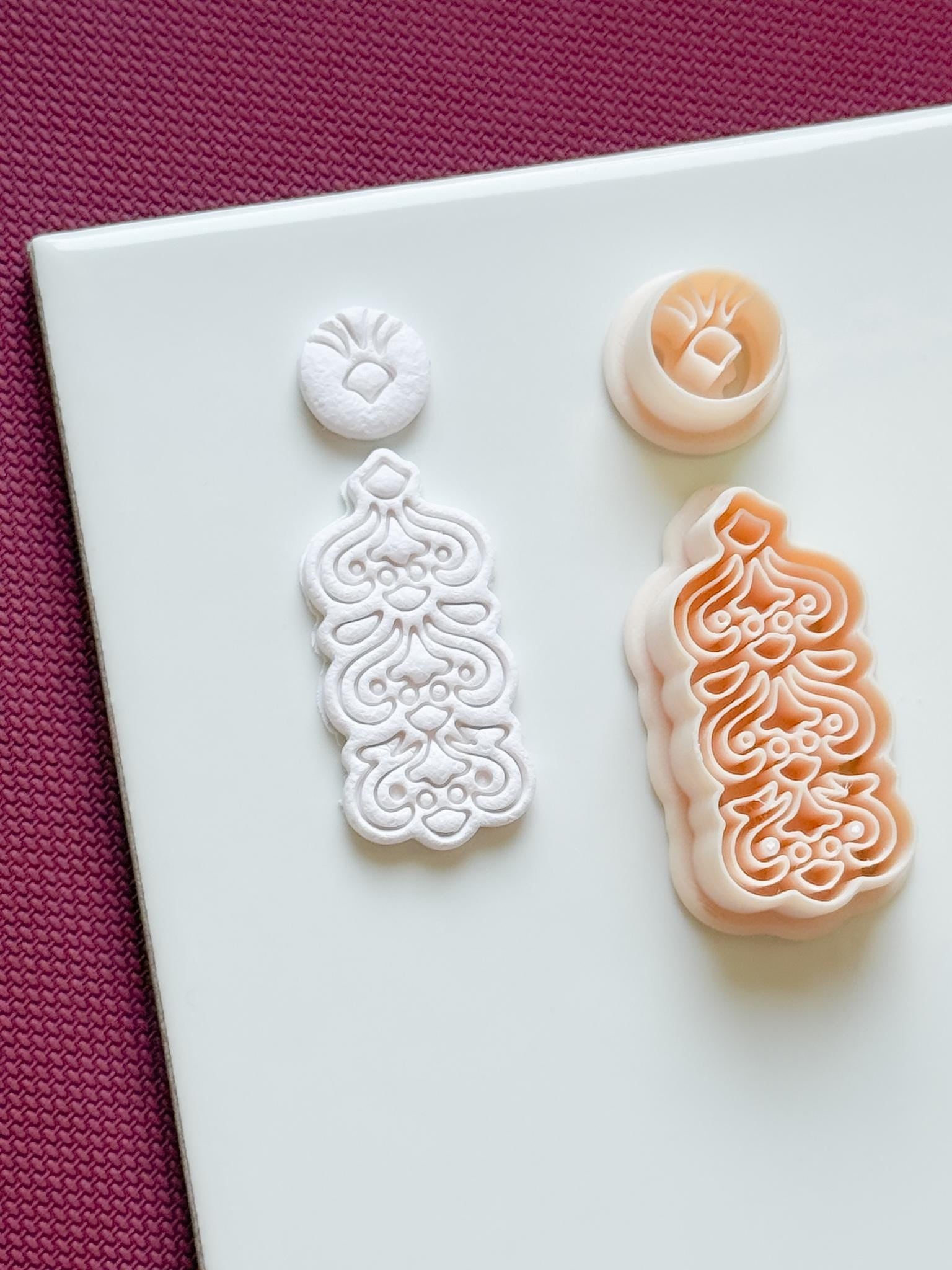 Floral Dangle Earring Polymer Clay Cutter Set Jewelry Making Tools