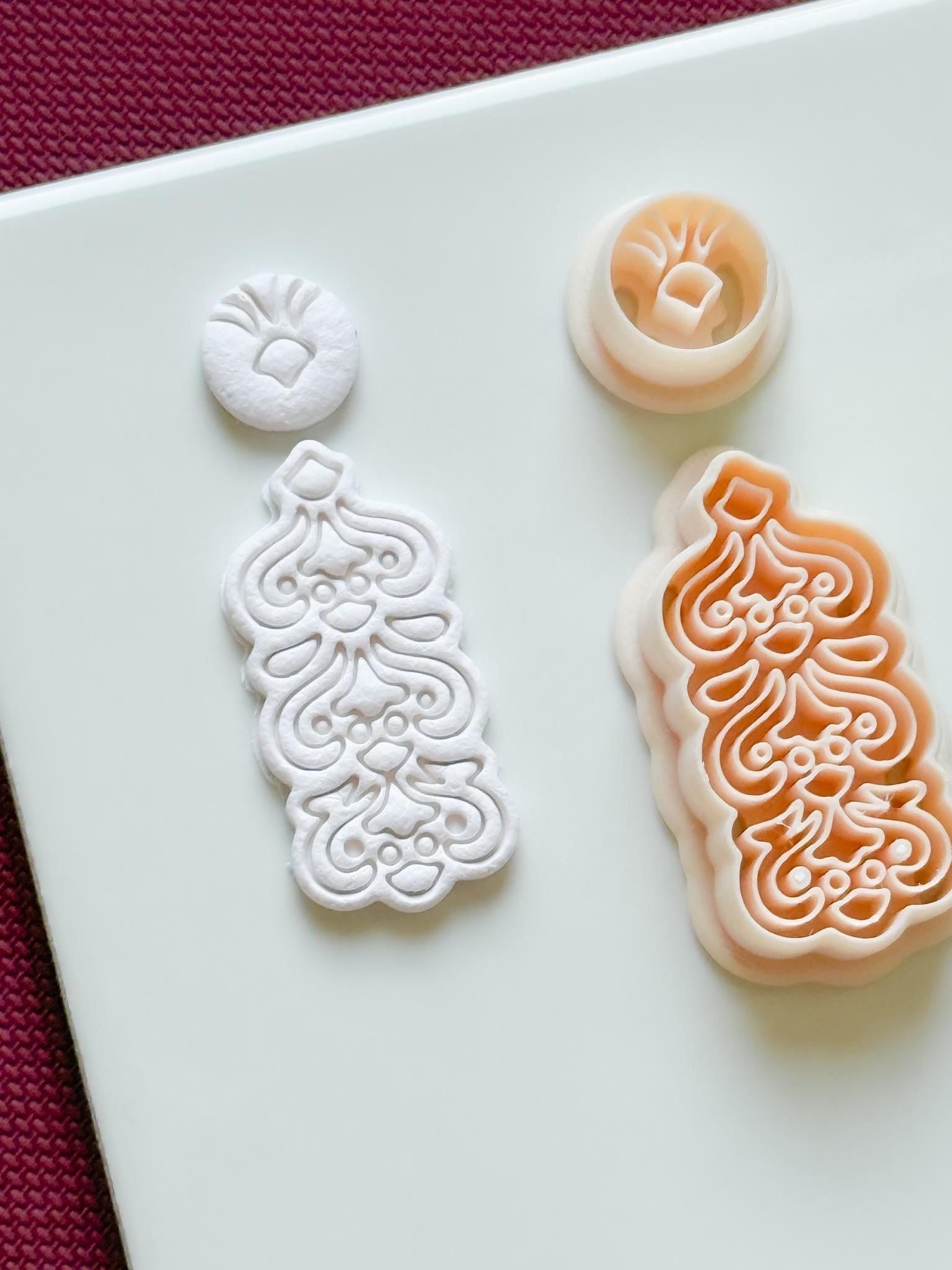 Floral Dangle Earring Polymer Clay Cutter Set Jewelry Making Tools