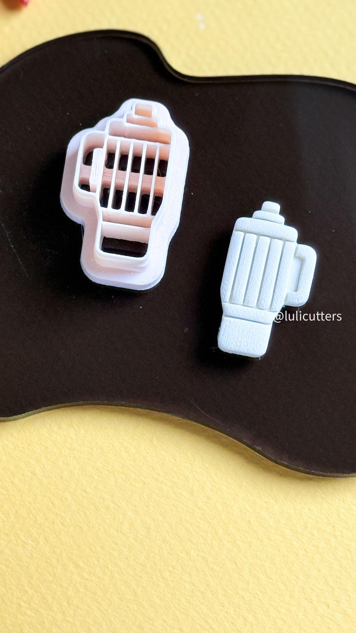 Pencil Tumbler Clay Cutter: Polymer Clay Mold for Earrings & Charms